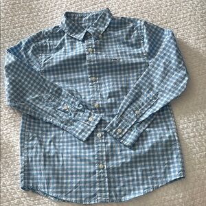 Vineyard Vines Boys Blue Gingham Button-Down Shirt